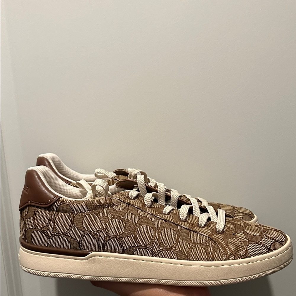 Coach Brown and Cream Sneakers